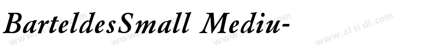 BarteldesSmall Mediu字体转换